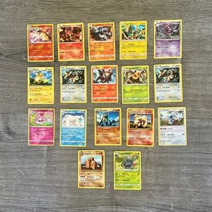 Pokémon cards 17 cards
